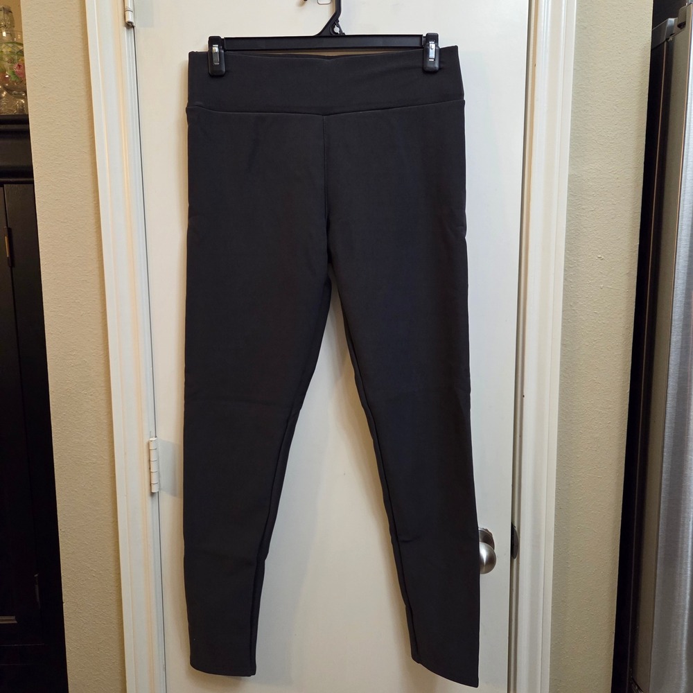 Fleece Lined Leggings Black High Waisted Thermal Winter Pants XXL